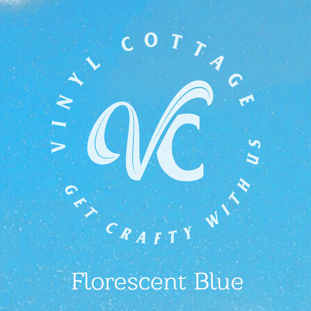 Florescent Blue Glitter Adhesive