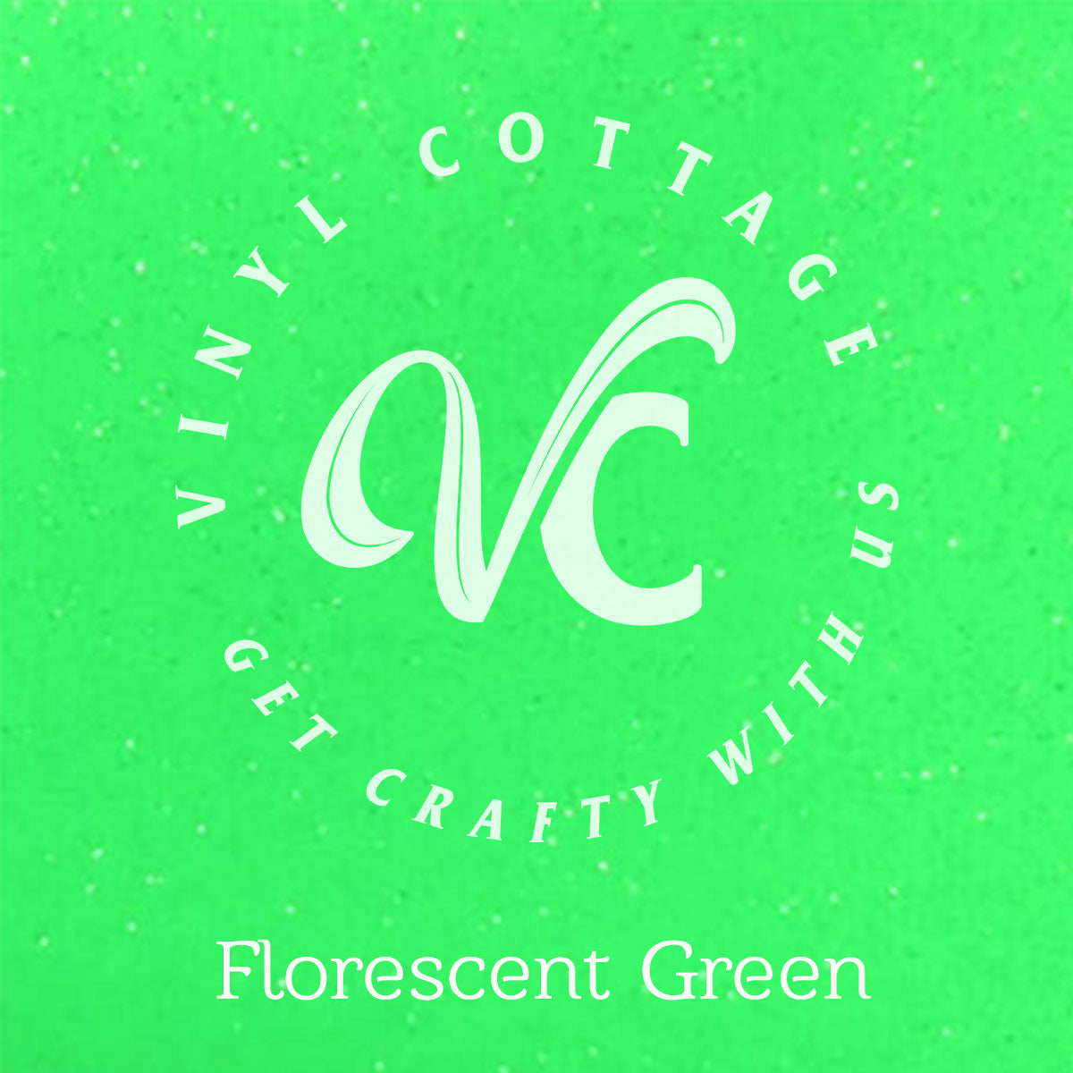 Florescent Green Glitter Adhesive