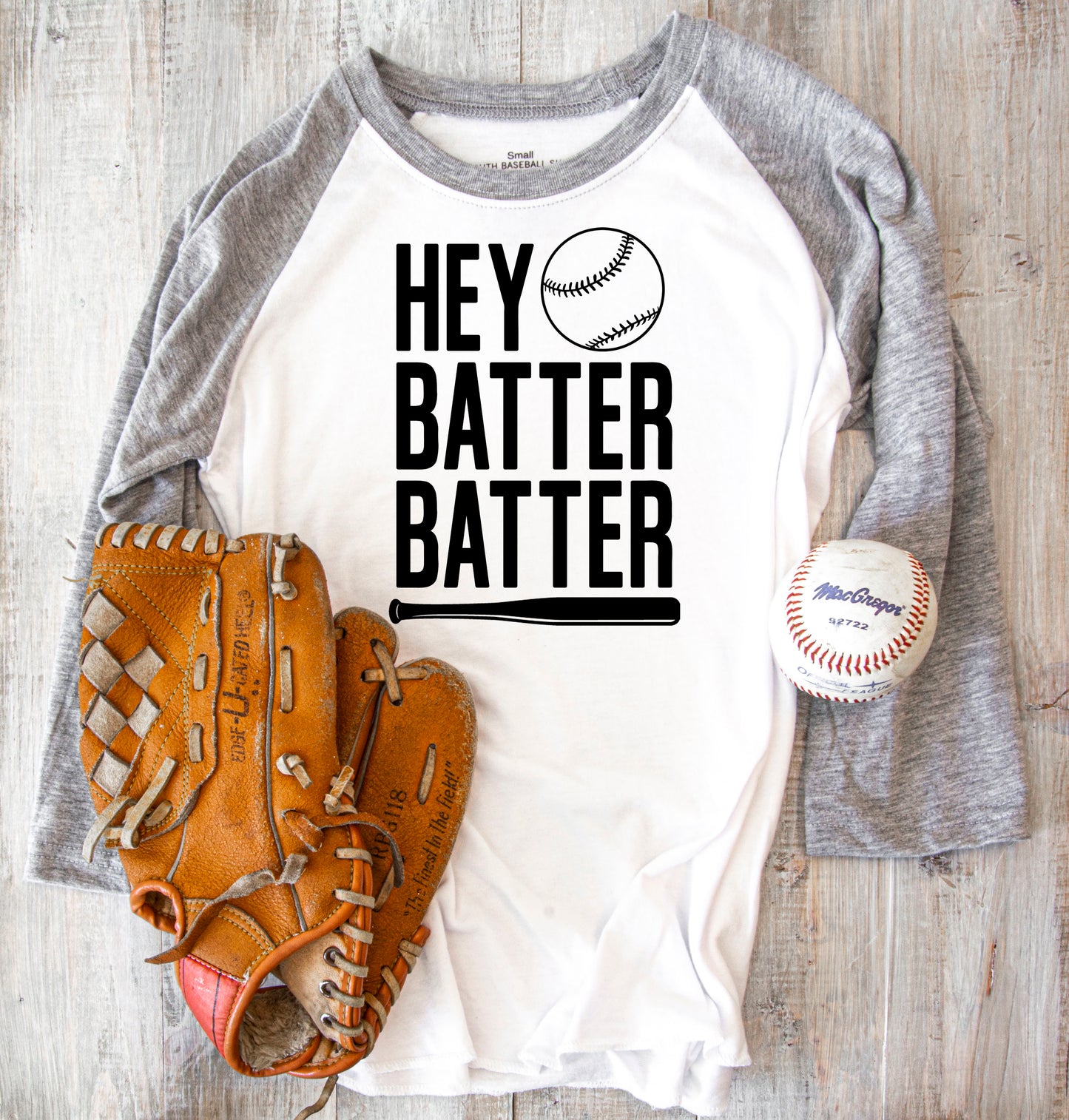 Hey Batter Batter Baseball Softball SCREEN PRINT TRANSFER #135