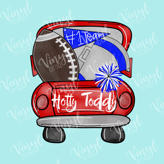 Hotty Toddy Tailgate Truck Mississippi HTV Transfer