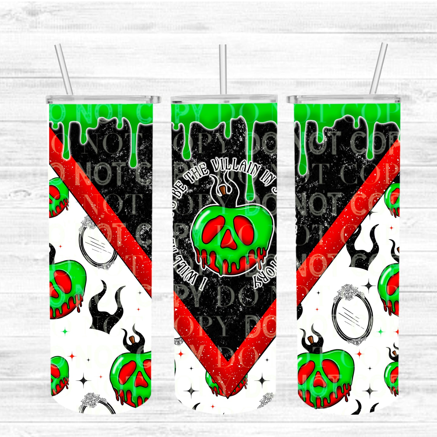 Candy Apple Villian Tumbler Wrap