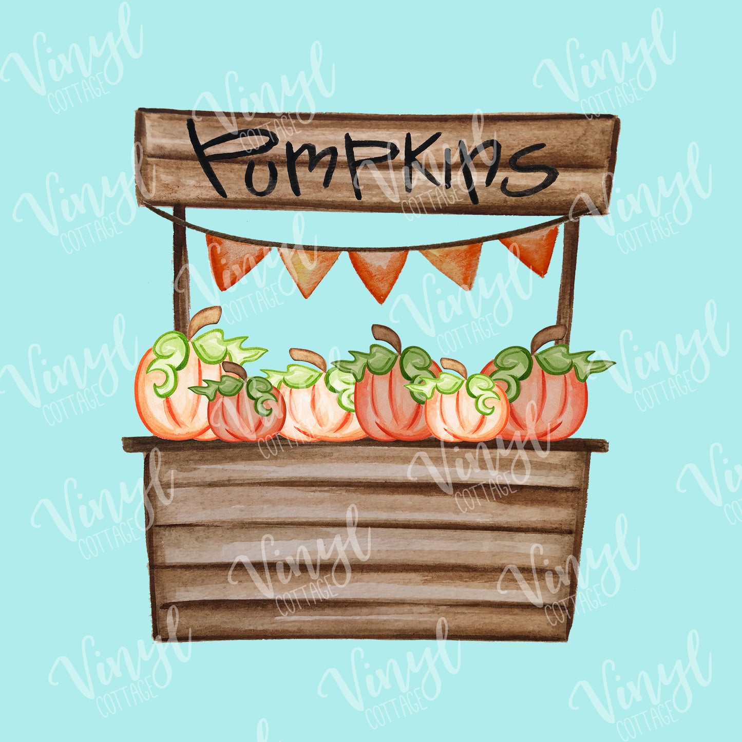 Pumpkin Stand HTV Transfer