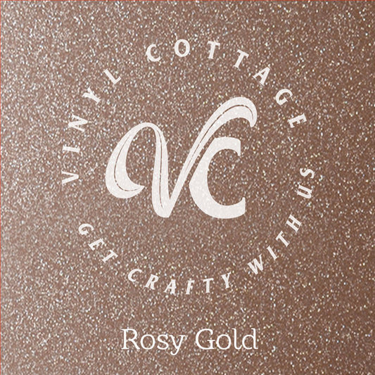 Rosy Gold Glitter Adhesive