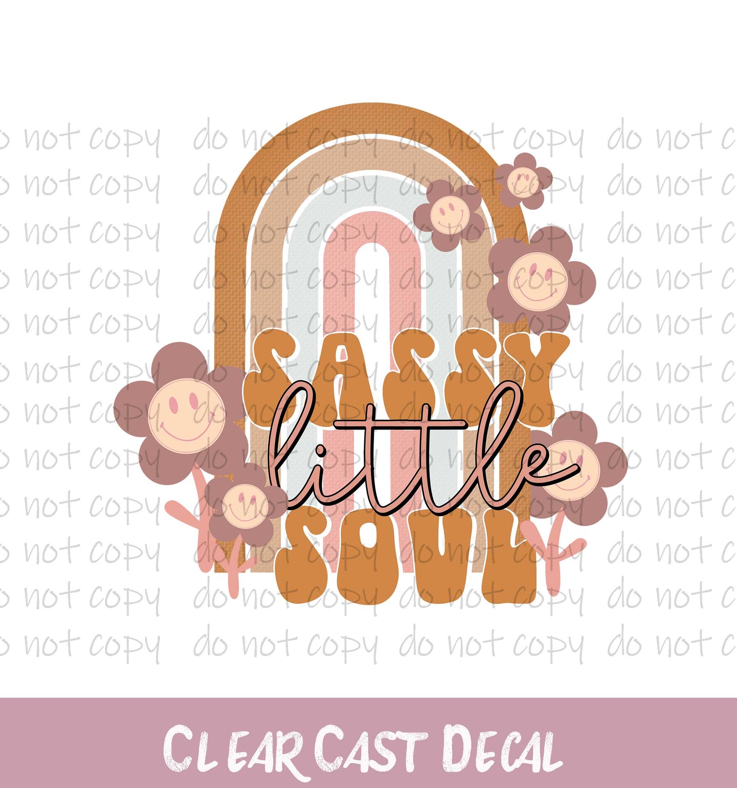 Sassy Little Soul ~ White Ink Decal ~ WC032