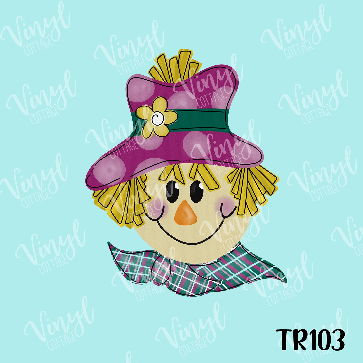 Purple Scarecrow HTV Transfer-TR103