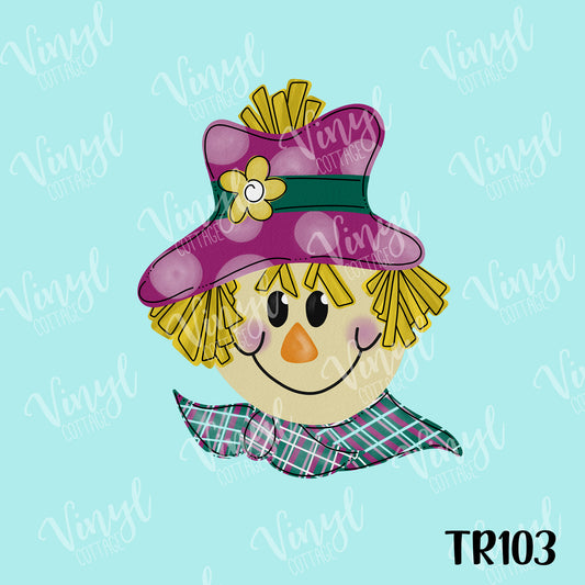 Purple Scarecrow HTV Transfer-TR103