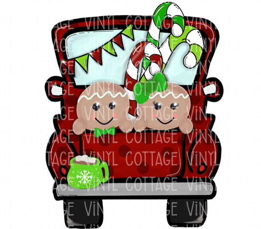 TR151 Gingerbread Christmas Truck