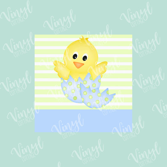 Watercolor Chick in Egg HTV Transfer-TR265