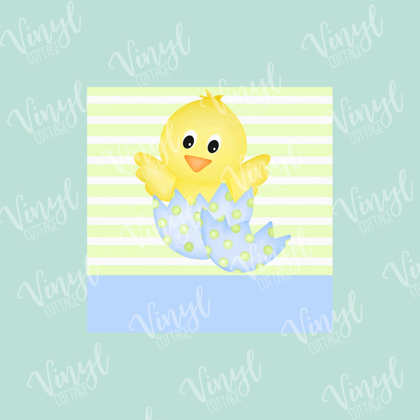 Watercolor Chick in Egg HTV Transfer-TR265