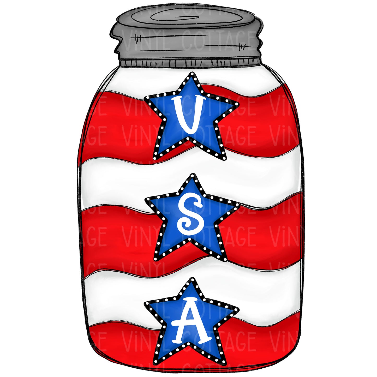 TR707 USA Mason Jar
