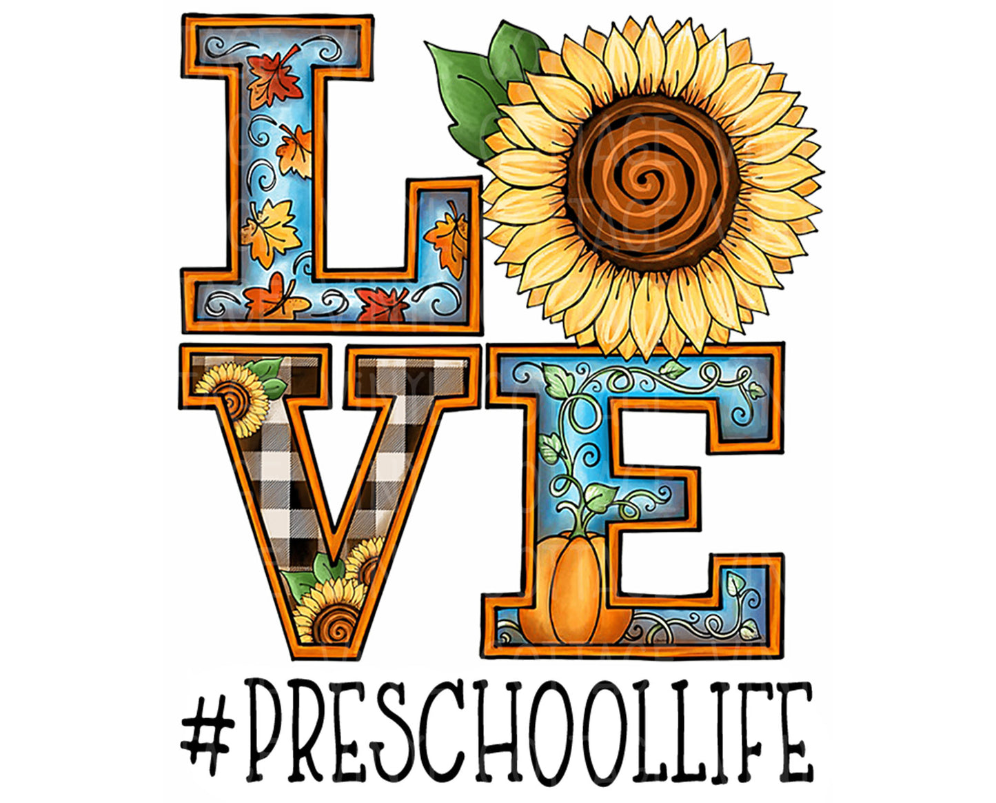 TR782 Sunflower Love Preschool Life