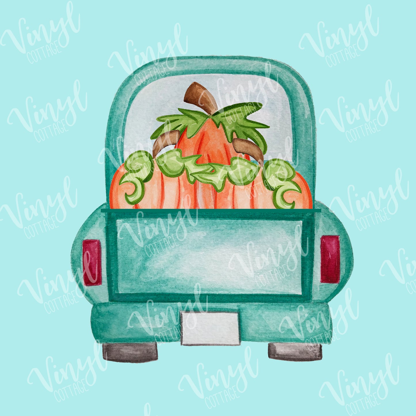 Truck of Pumpkins Dye Press Transfer-TR153