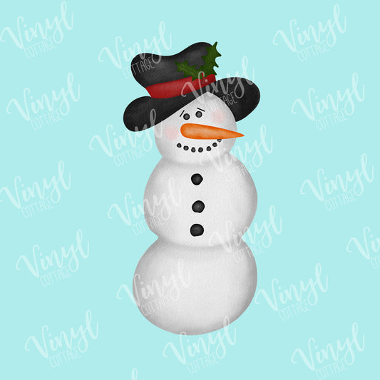 Watercolor Snowman HTV Transfer-TR144