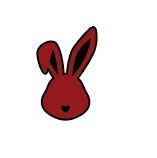 Bunny Head 2" Badge Reel (NO HOLE) Acrylic