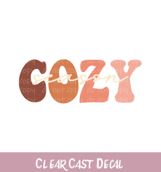 Cozy Season Clear Decal