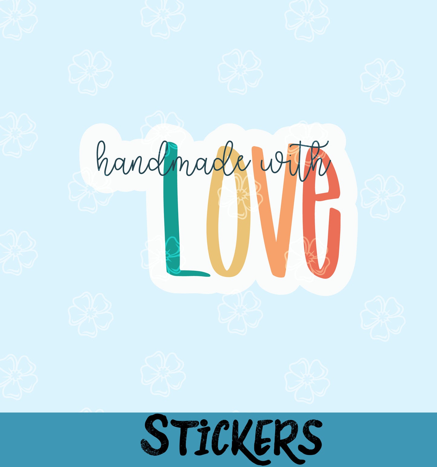 Handmade With Love Rainbow Letters #16
