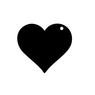 Heart 2.5" Acrylic