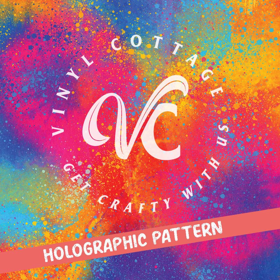 Painted Abstract ~ Holographic Vinyl ~ HG18