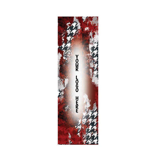 Houndstooth Red Distressed Custom Logo Pen Wraps
