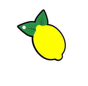 Lemon Keychain 2.5" Acrylic