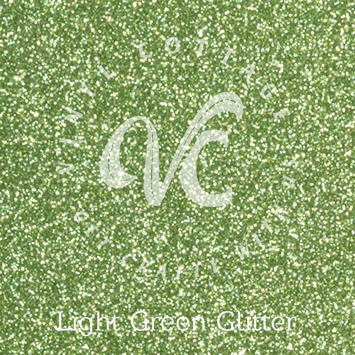 Light Green Glitter HTV
