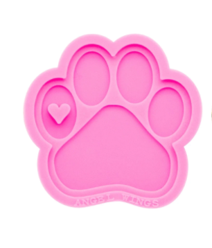 Paw with Small Heart Mold