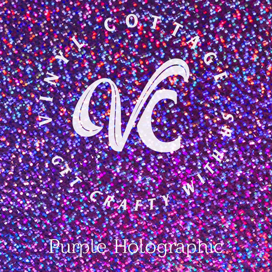Purple Holographic HTV