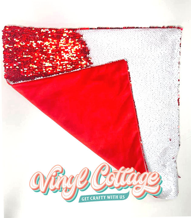Red Sequin Pillow