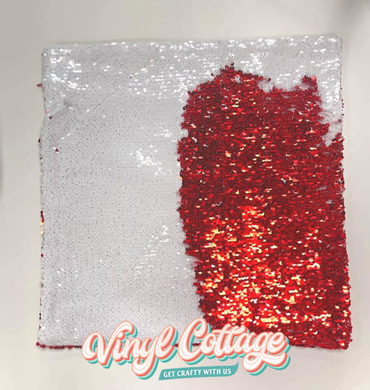 Red Sequin Pillow