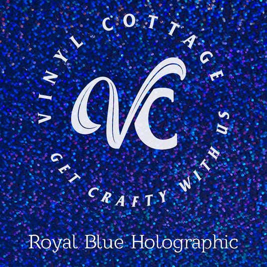 Royal Blue Holographic HTV
