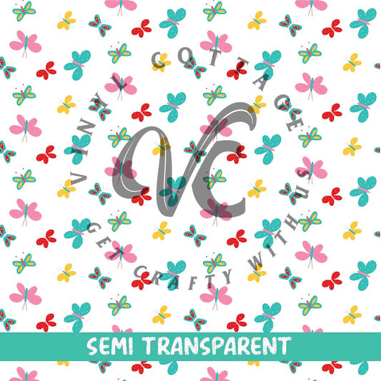 Pretty Butterflies ~ Semi Transparent ~ ST06