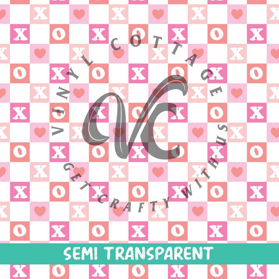 XOXO Checks ~ Semi Transparent ~ ST002