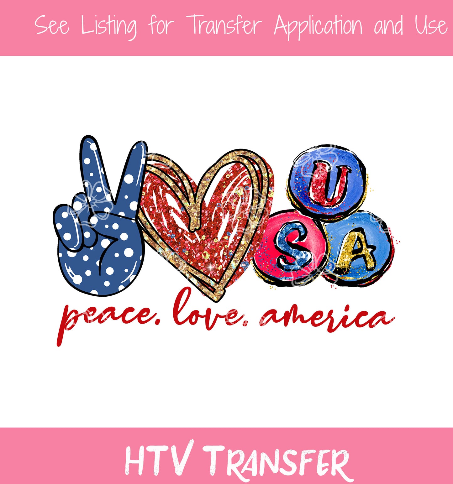 TR719 Peace Love USA HTV
