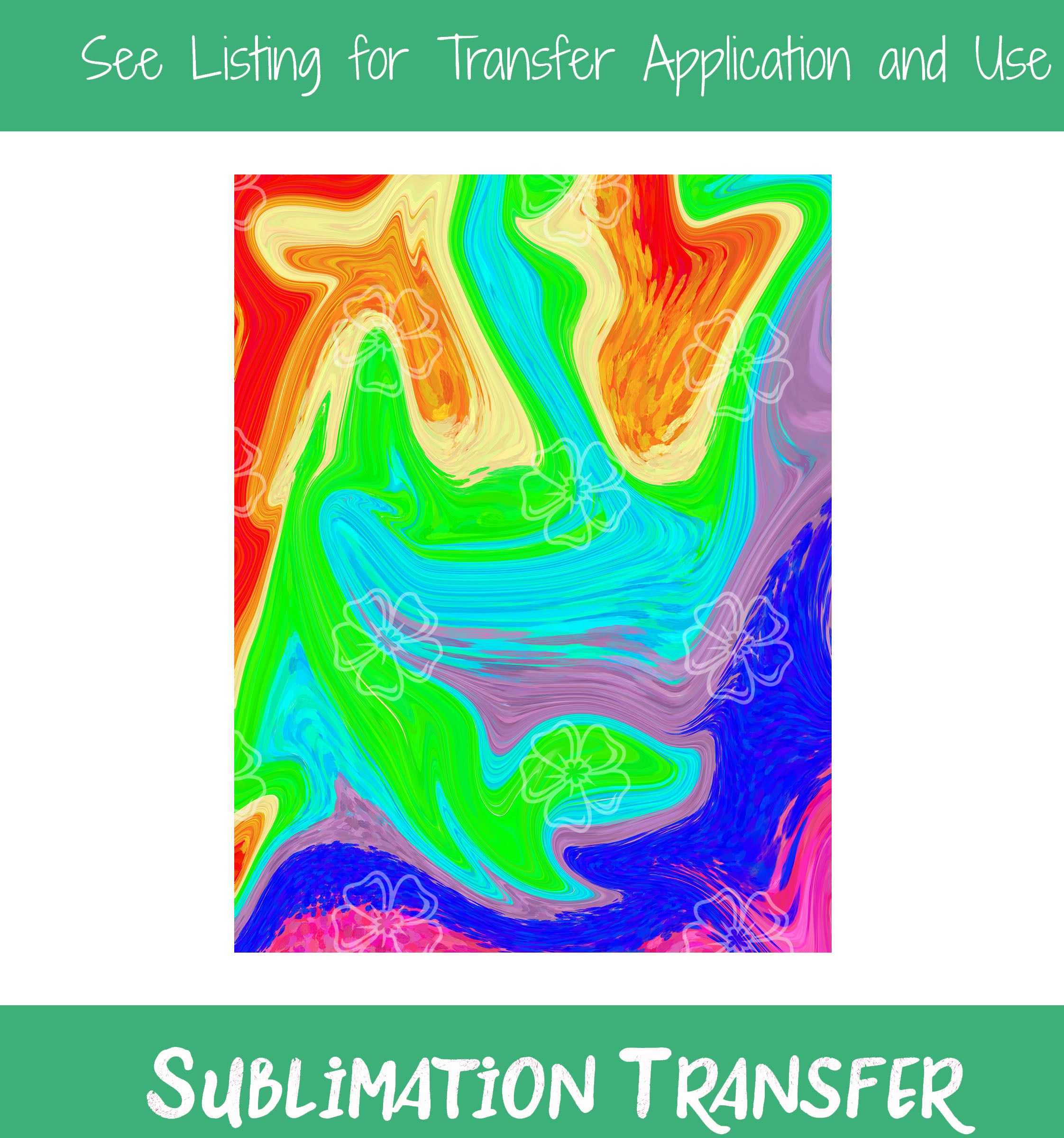 Watercolor 04 Sublimation Pattern – Vinyl Cottage