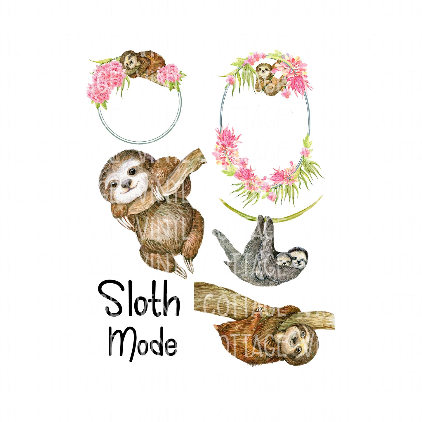 Sloths Water Slide Sheet